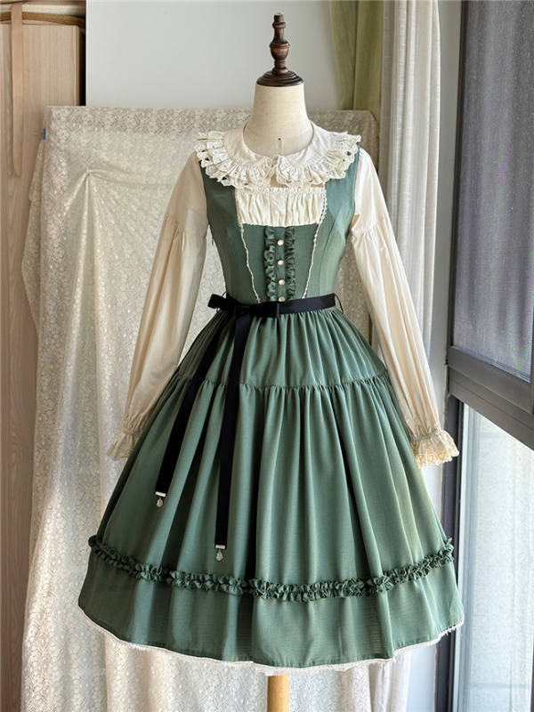 Miss Point Sketch Wild Rose Lolita Jumper Dress