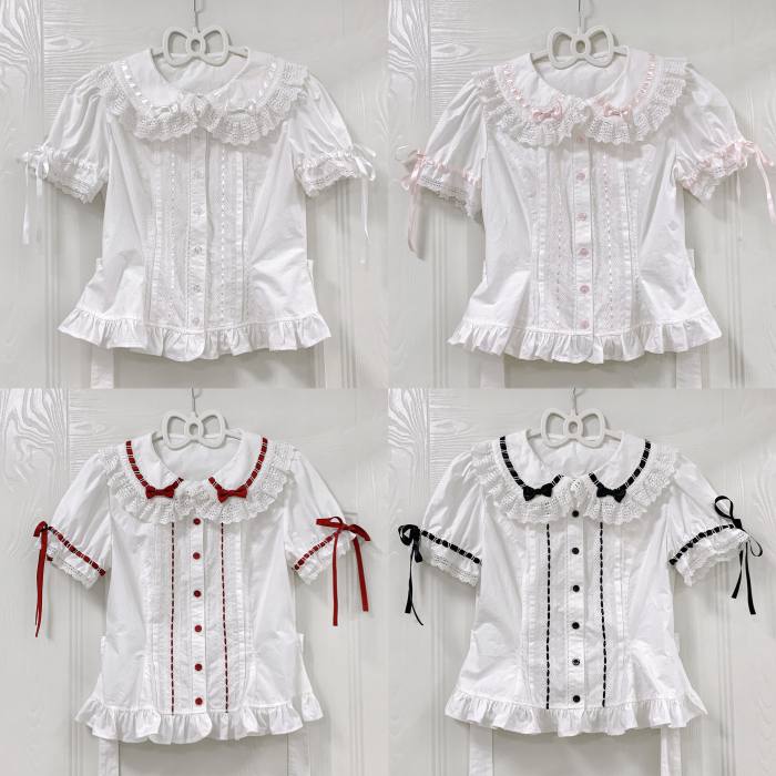Rose And Neverland ~Rabbit Wish~ Cotton Lolita Blouse + Skirt