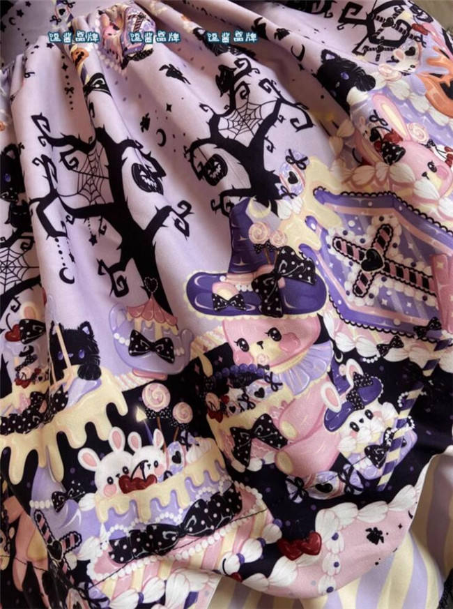 Kitten Halloween Lolita Salopette, Blouse, Cape and Accessories