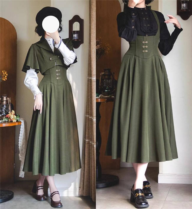 Forest Wardrobe Forest Song Halter-neck Corset Lolita Dress, Blouse and Coat