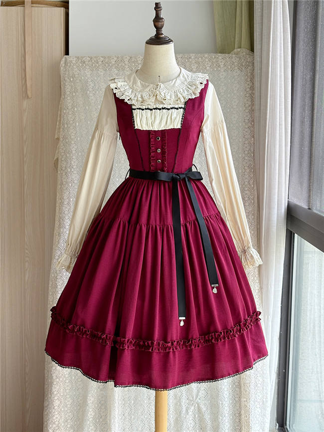 Miss Point Sketch Wild Rose Lolita Jumper Dress