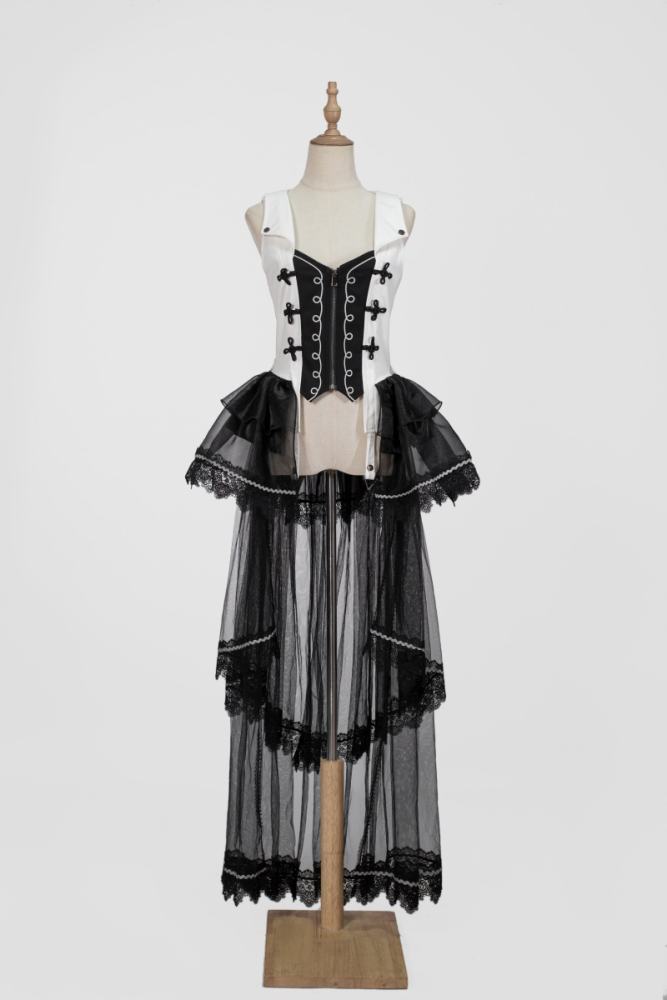 XRWY ~Earl of Rose~ Ouji Black White Coat Pants and Blouse