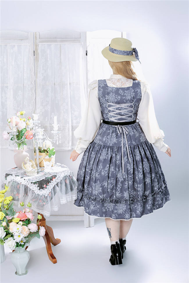 Miss Point Sketch Wild Rose Lolita Jumper Dress