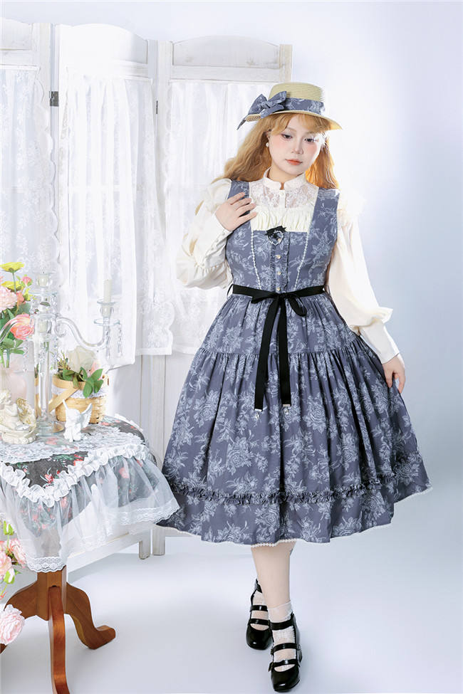 Miss Point Sketch Wild Rose Lolita Jumper Dress