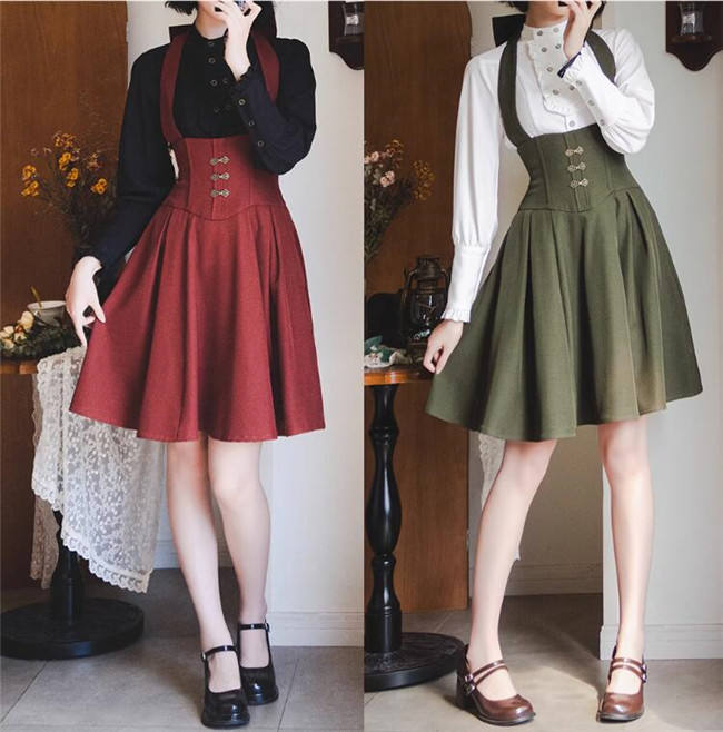 Forest Wardrobe Forest Song Halter-neck Corset Lolita Dress, Blouse and Coat