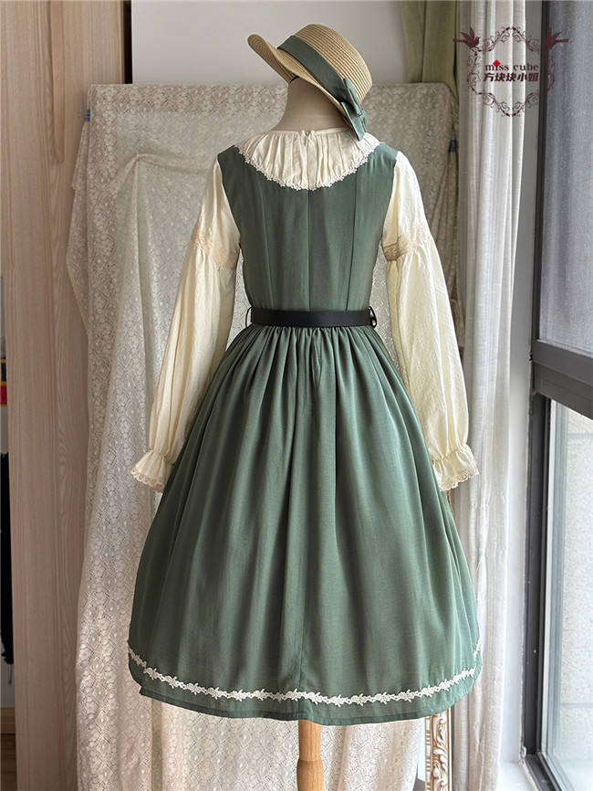Miss Point Sketch Wild Rose Dirndl Dress One Piece