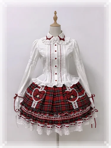 Rose And Neverland ~Rabbit Wish~ Cotton Lolita Blouse + Skirt