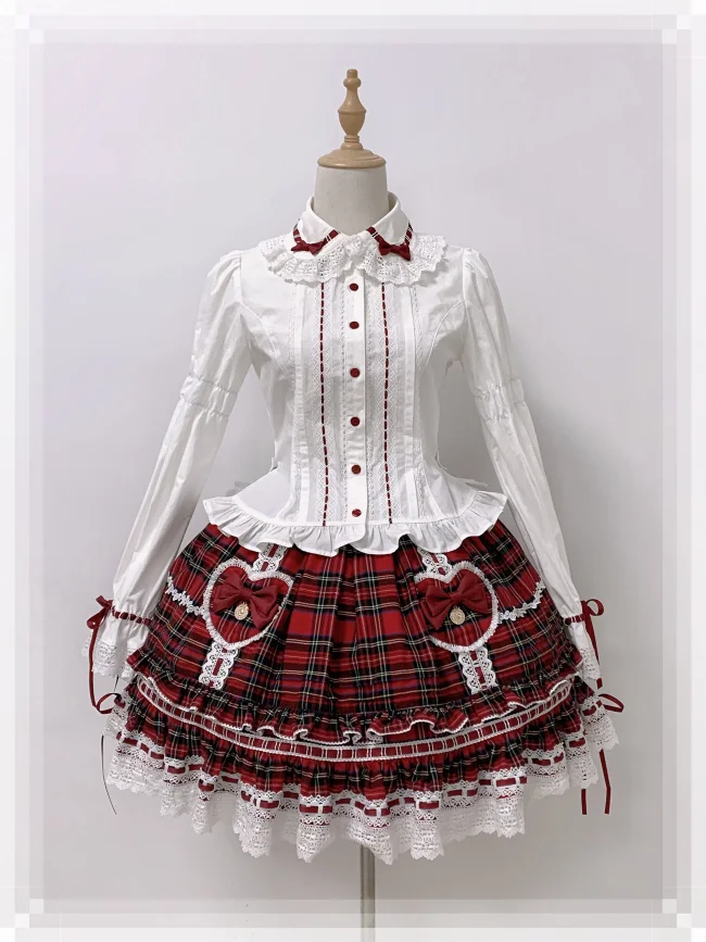 Rose And Neverland ~Rabbit Wish~ Cotton Lolita Blouse + Skirt