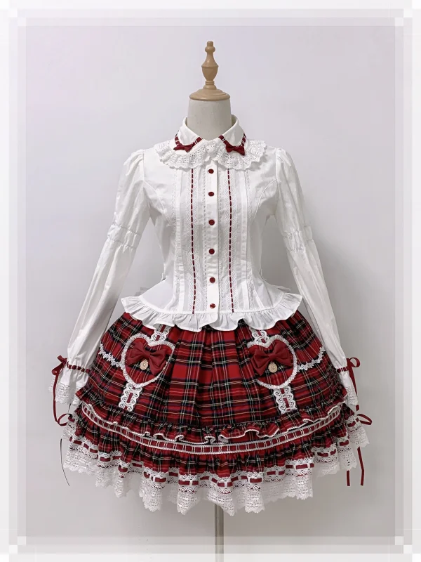Rose And Neverland ~Rabbit Wish~ Cotton Lolita Blouse + Skirt