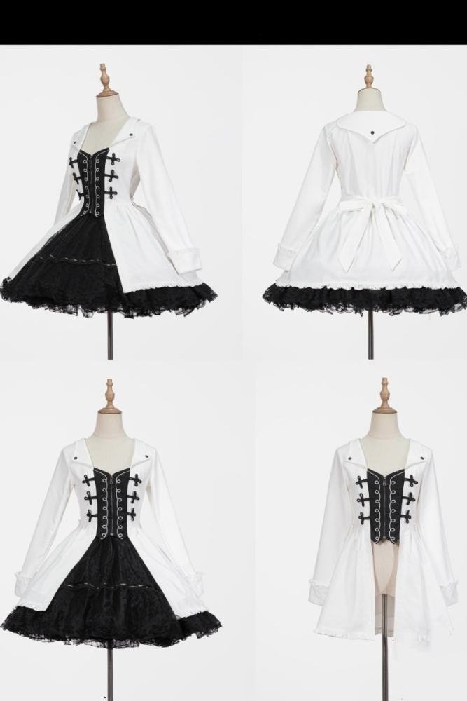 XRWY ~Earl of Rose~ Ouji Black White Coat Pants and Blouse