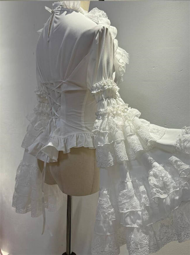 Nightingale Maiden Immortality Taboo Gothic Lolita Skirt, Tailing Corset and Blouse