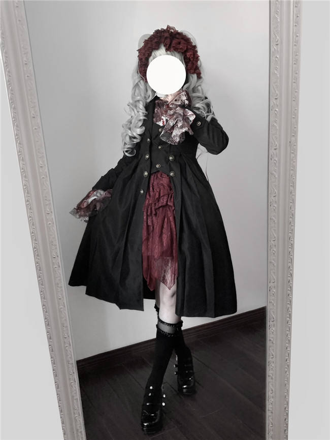 Paranoid Punishment Black Gothic Trench Coat