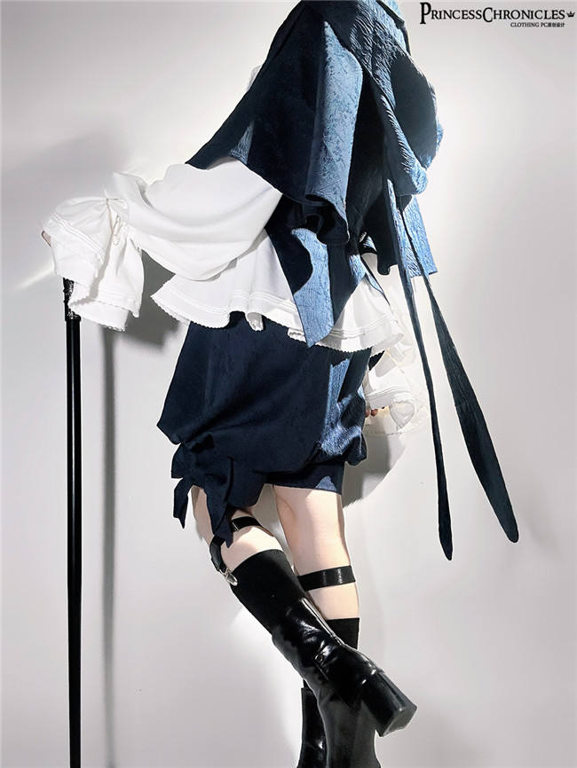 Princess Chronicles Royal Blue Vest, Pants and Coat Ouji Fashion