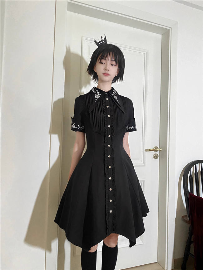 Little Dipper Embroidery Collar Ouji Lolita Blouse