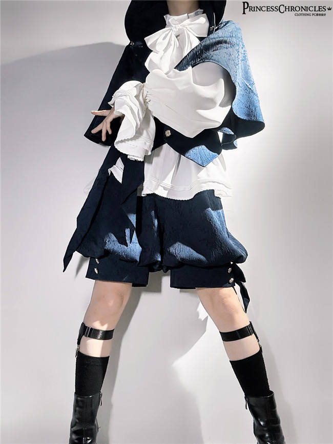 Princess Chronicles Royal Blue Vest, Pants and Coat Ouji Fashion