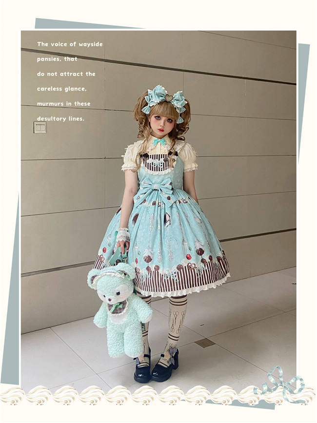 Dessert Sweet Lolita Jumper Dress and Headdress