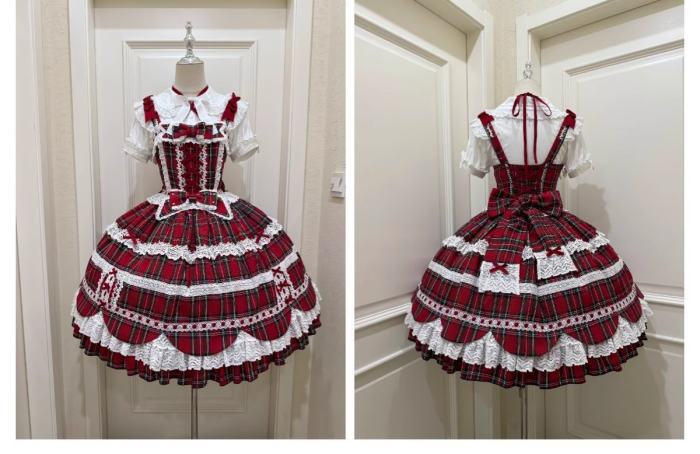 Cream Petal Cotton Lolita Dress and Set-in Sleeves