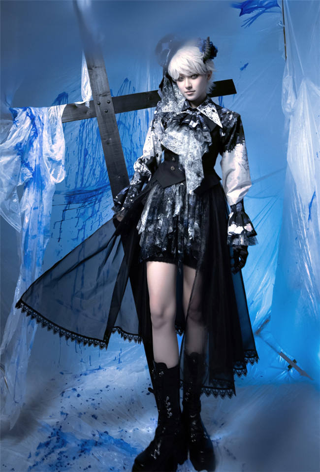 Lilith House Horrible Wonderland Blood Stained Irregular Culottes