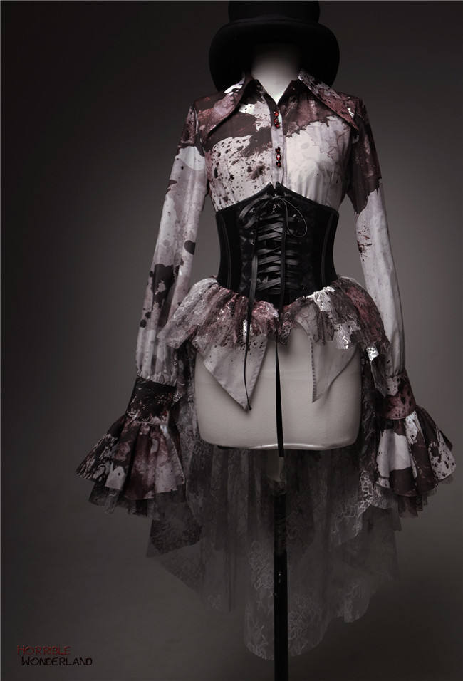 Lilith House Horrible Wonderland Long Sleeves Lolita Blouse