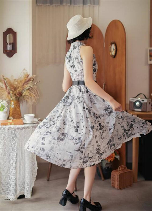 Forest Wardrobe Afternoon Forest Vintage Notch Collar Dress