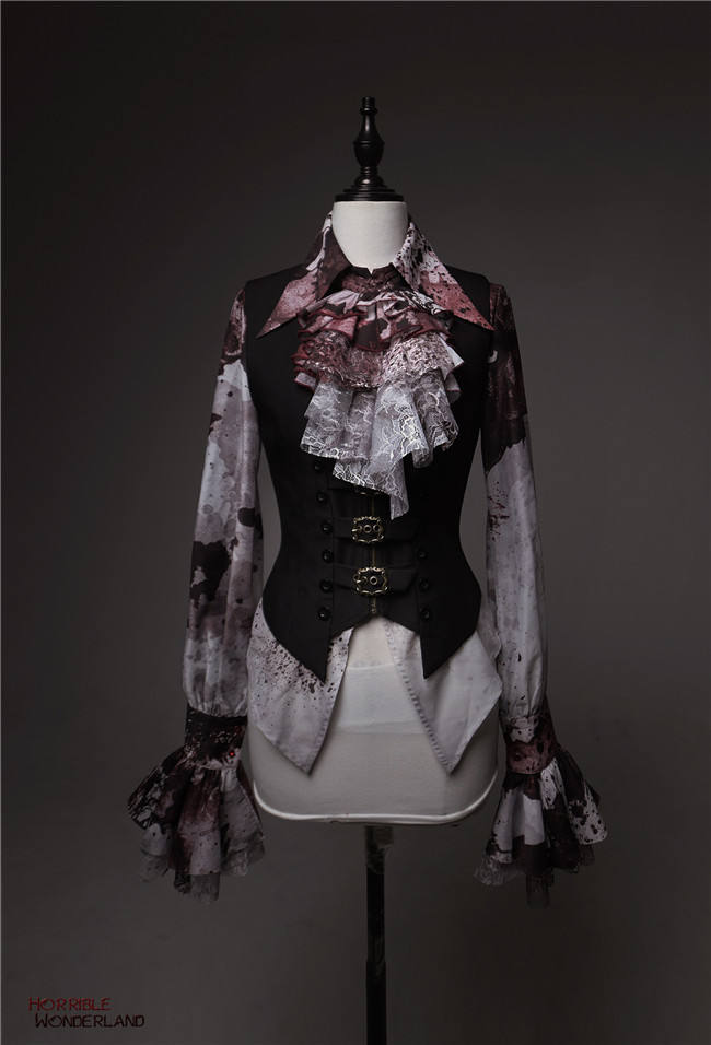 Lilith House Horrible Wonderland Long Sleeves Lolita Blouse