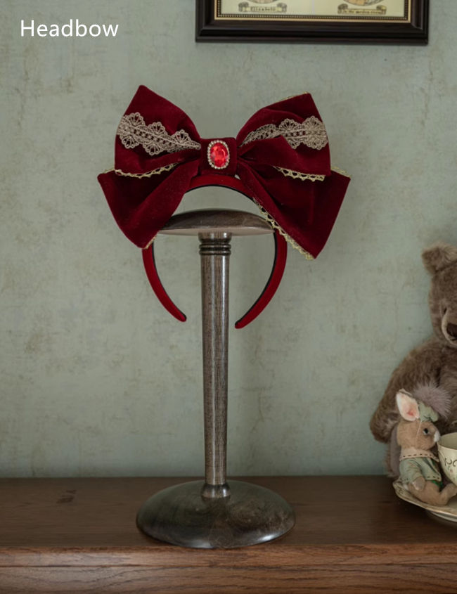 The Fairytale of Snow White Luxury Hime Lolita Dress and Accessories