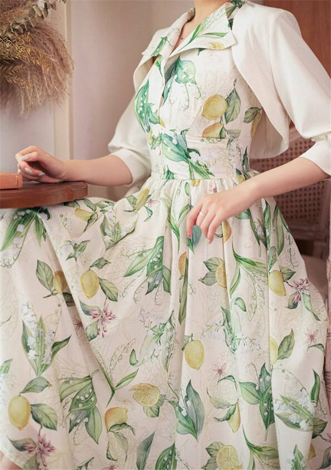 Forest Wardrobe Afternoon Forest Vintage Halter Neck Backless Dress