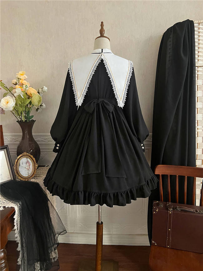 Holy Cross Halloween Nun Lolita Dress and Fake Collar