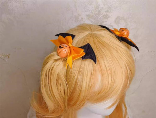 Lemon Honey Jack-O-Lantern Halloween Lolita Dress, Blouse and Accessories