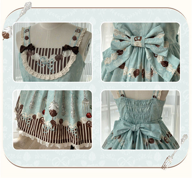 Dessert Sweet Lolita Jumper Dress and Headdress