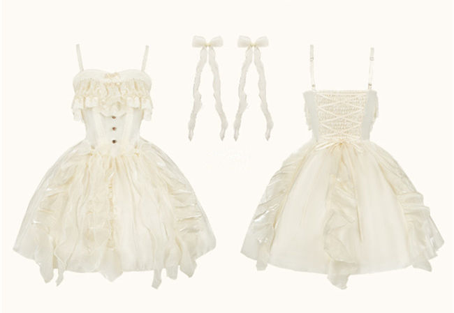 Withpuji Soft Boned Waist Classic Lolita Dress, Blouse and Bolero
