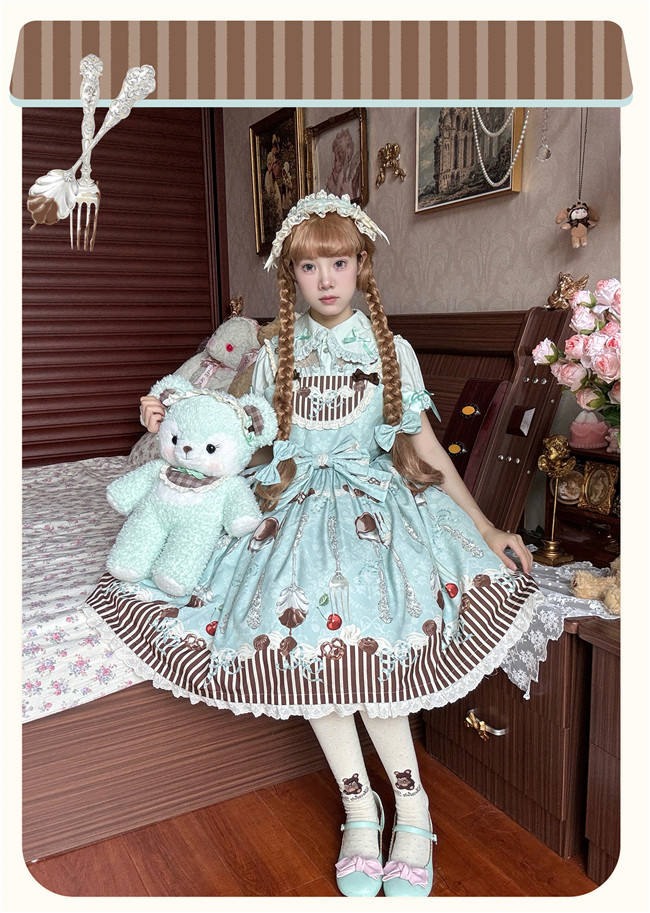 Dessert Sweet Lolita Jumper Dress and Headdress