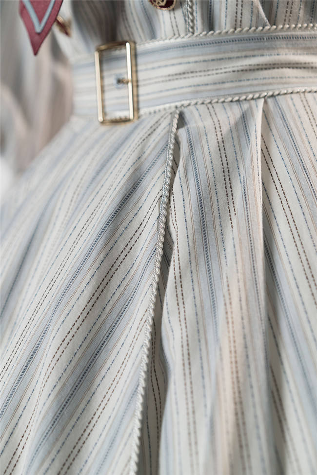 Rabbit Teeth Santorini Stripe Lolita Dress and Hat