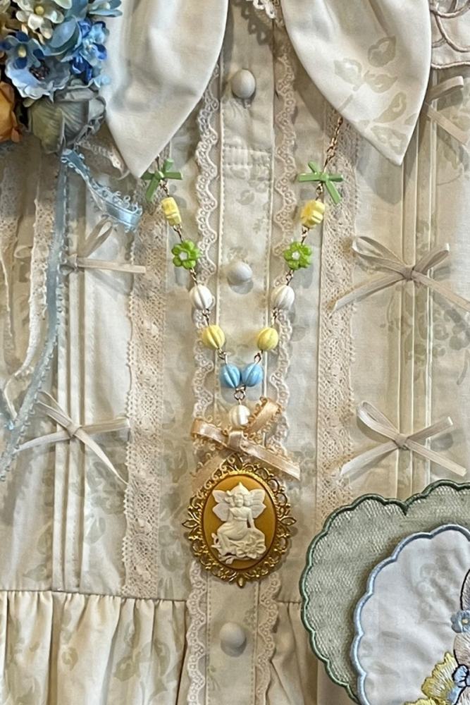 Nansheng Pavilion ~Flower Rabbit Little Bear~ Lolita Hat Bag and Necklace