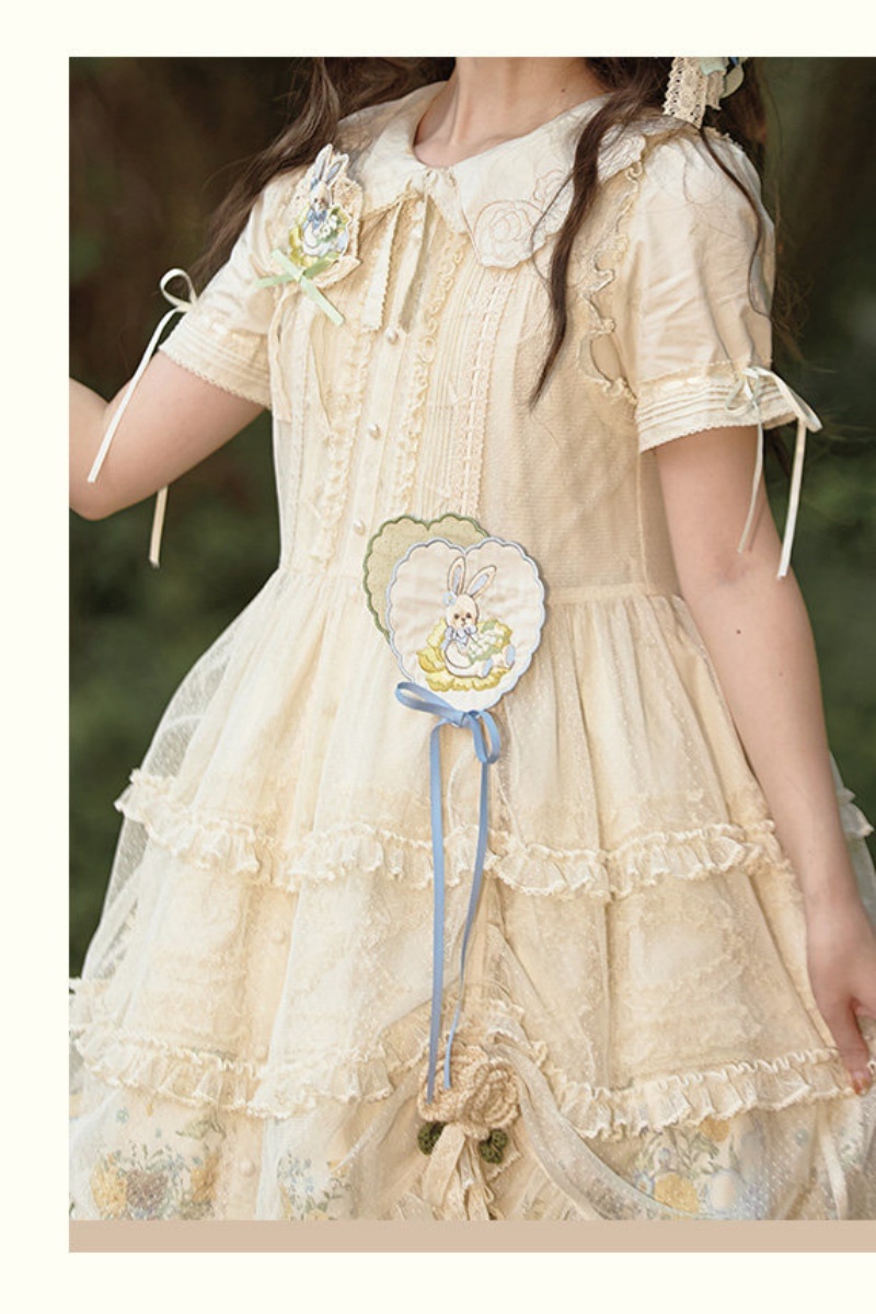 Nansheng Pavilion ~Flower Rabbit Little Bear~ Plus Size Lolita JSK
