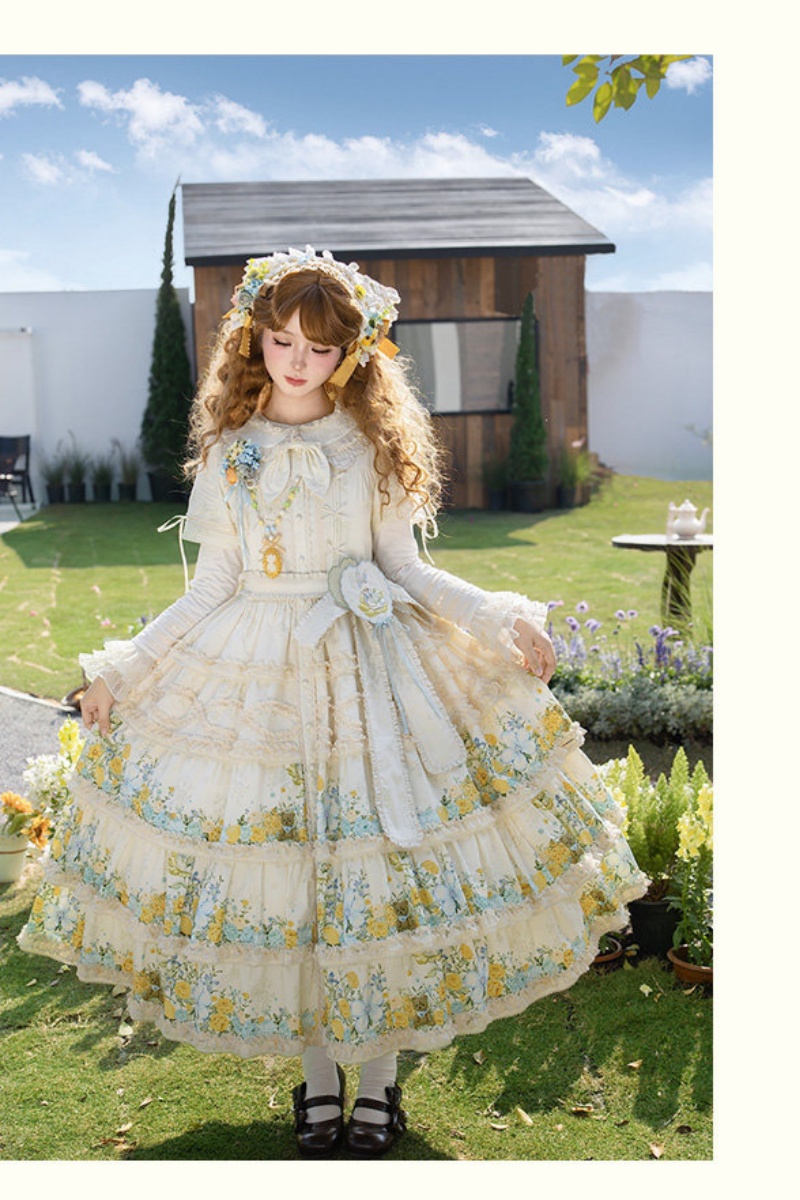 Nansheng Pavilion ~Flower Rabbit Little Bear~ Plus Size Lolita JSK