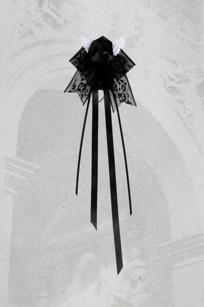 Psyche Manie ~Le Confessionnal des Anges~ Gothic Lolita Bonnet Flower Ball and Side Clip