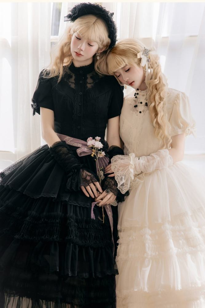 Chanson de Robe ~Glazed Flower Realm~ Lolita Skirt and Blouse