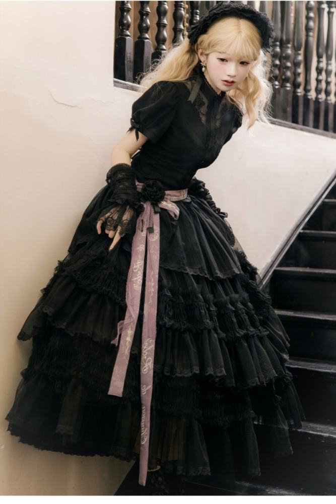 Chanson de Robe ~Glazed Flower Realm~ Lolita Skirt and Blouse