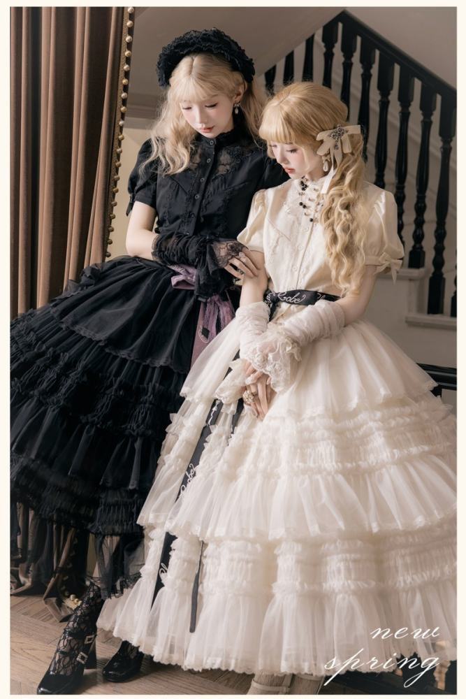 Chanson de Robe ~Glazed Flower Realm~ Lolita Skirt and Blouse