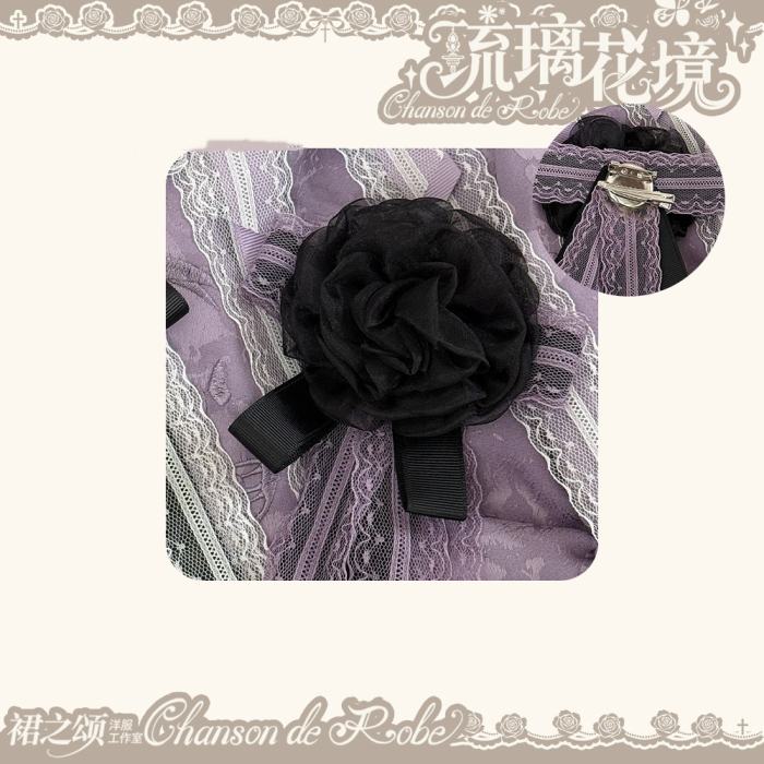 Chanson de Robe ~Glazed Flower Realm~ Lolita Corset Jumper and Waist Accessories