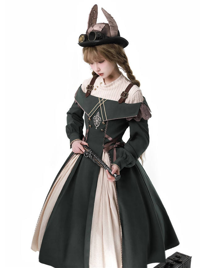 Traveler Off Shoulder Long Sleeves Lolita Dress and Blouse