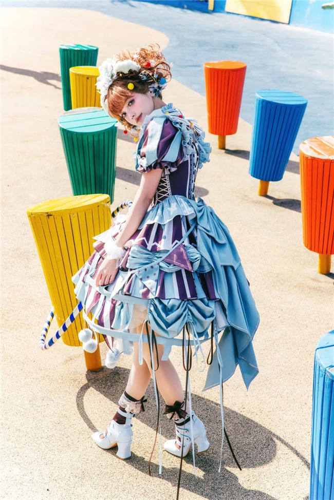 Circus Fairy Tale Super Sweet Lolita Dress, Choker and Ribbon