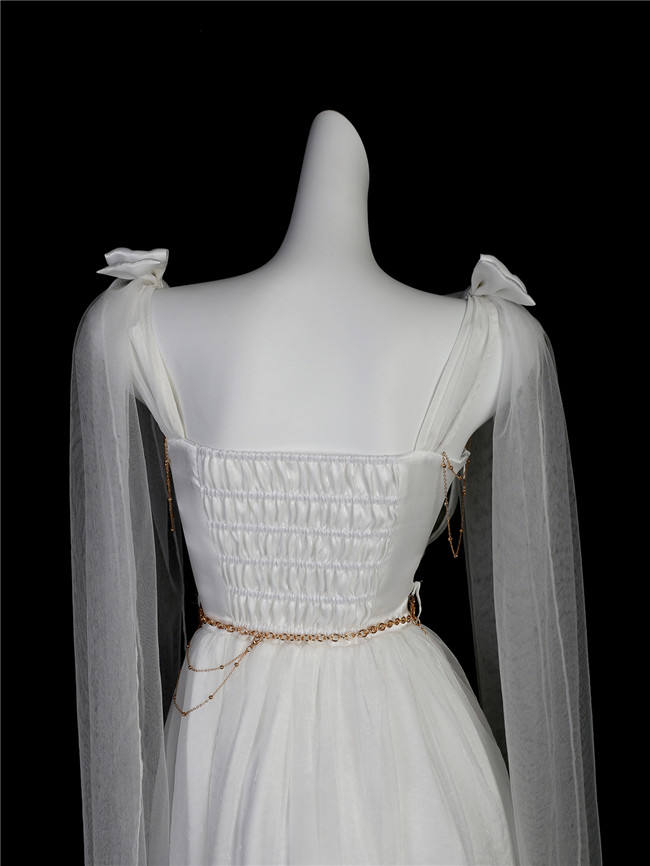 Greek Inspired White Lolita Jumper Dress