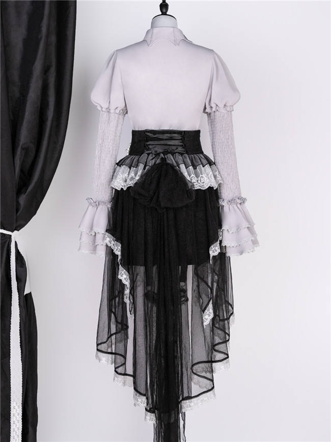 Dark Black Halloween Ouji Lolita Set Size S In Stock