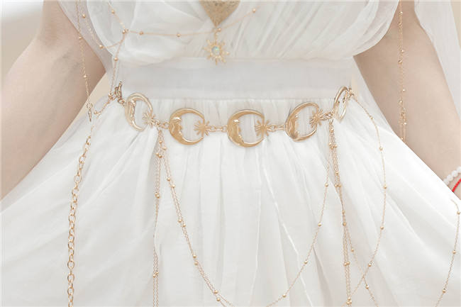 Greek Inspired White Lolita Jumper Dress