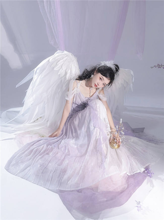Chinese Han Style Purple Fairy Dress