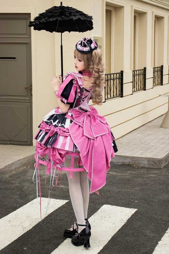 Circus Fairy Tale Super Sweet Lolita Dress, Choker and Ribbon