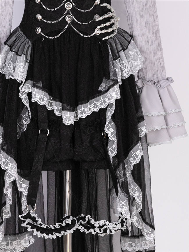 Dark Black Halloween Ouji Lolita Set Size S In Stock