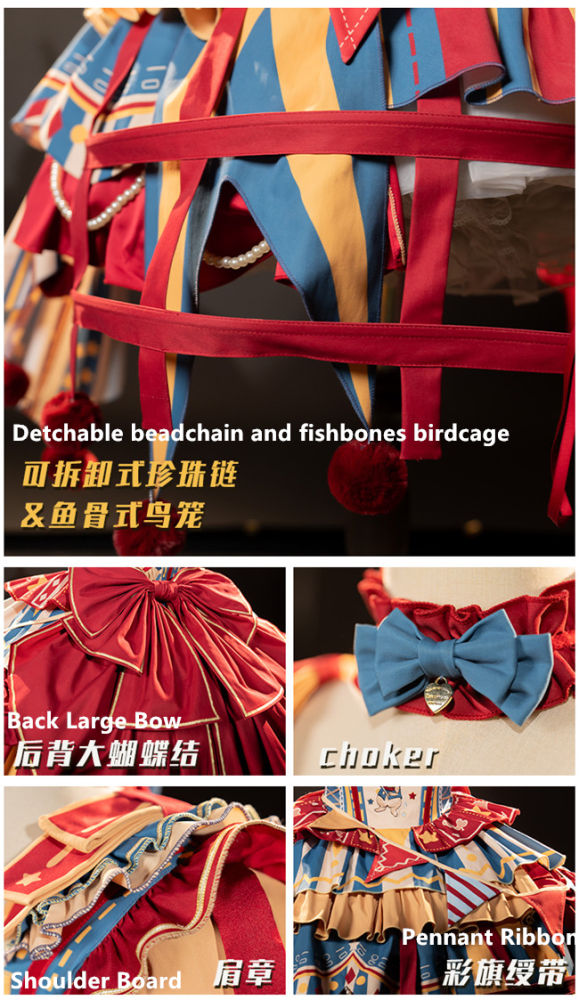 Circus Fairy Tale Super Sweet Lolita Dress, Choker and Ribbon